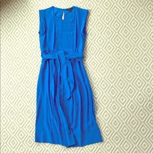 J Crew blue silk dress